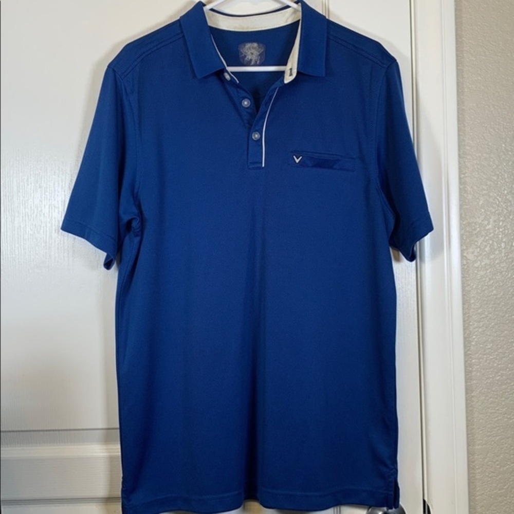 Callaway Royal Blue Polo Shirt Size Med EUC #2035